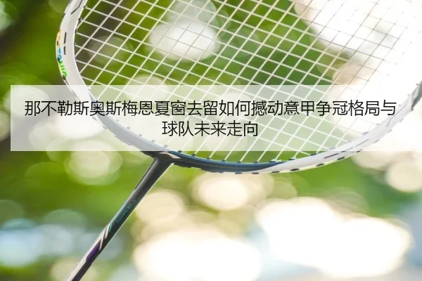 那不勒斯奥斯梅恩夏窗去留如何撼动意甲争冠格局与球队未来走向